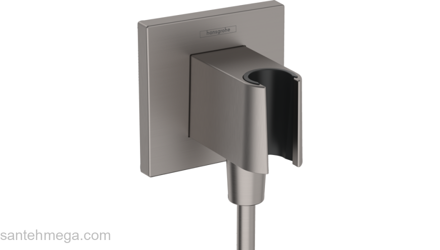 26889340 HANSGROHE  Fixfit E шланговое подсоединение, черный хром. Фото