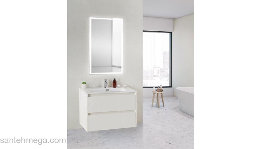 Тумба под раковину подвесная BELBAGNO KRAFT 39-700/390-2C-SO-BO Bianco Opaco. Фото