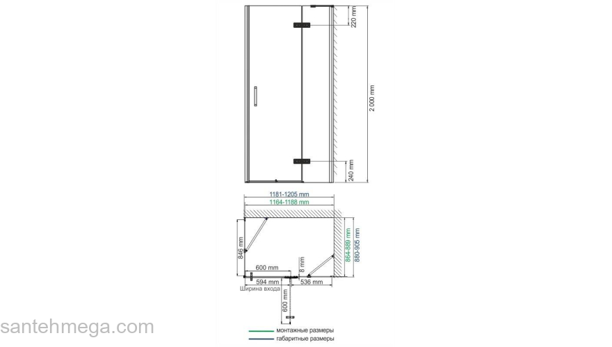 Душевой уголок WASSERKRAFT Aller 10H07RWHITE. Фото