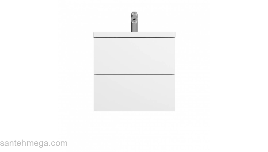 База под раковину подвесная 60 см, 2 ящика, белый глянец AM.PM Gem M90FHX06022WG. Фото