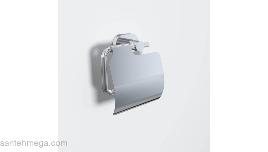 Держатель для туалетной бумаги с крышкой AM.PM Sense A74341400 для ванной комнаты. Фото