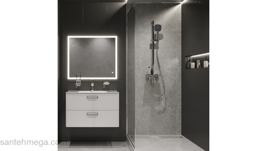 Смеситель для ванны с управлением Push Control Shelfy IDDIS SHESBBTi02WA. Фото