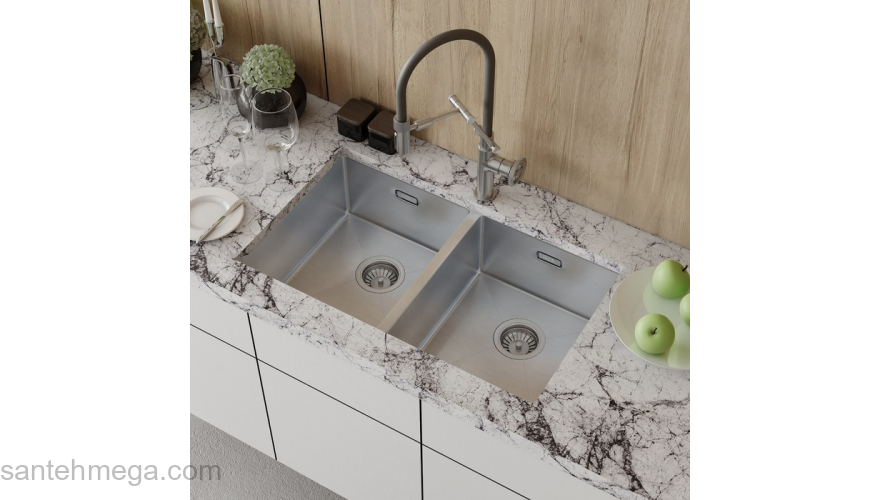 Мойка нерж.сталь универсального монтажа сатин 745*440  Edifice IDDIS EDI75S2i77. Фото