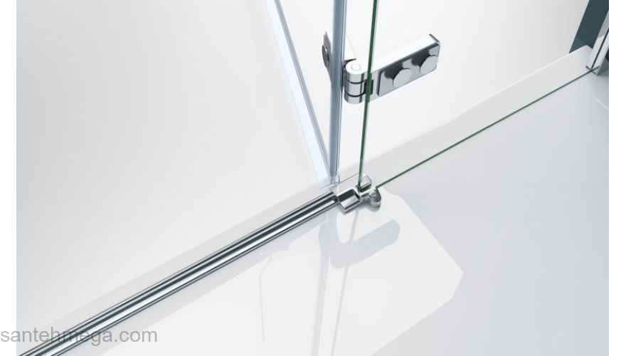 Душевая дверь BELBAGNO KRAFT-B-12-60/30-C-Cr-L. Фото