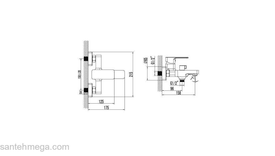 Смеситель для ванны IDDIS Urban URBSB02i02. Фото