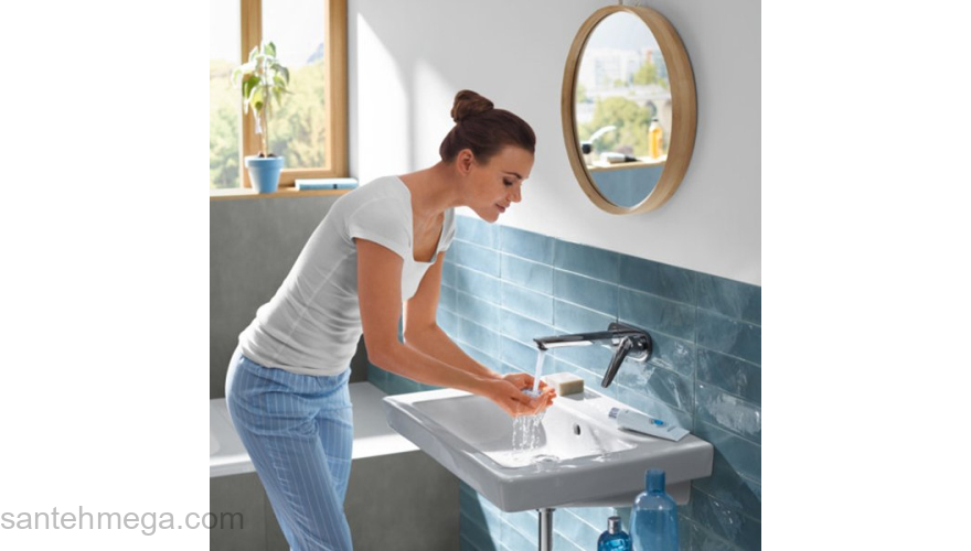 Смеситель для раковины Hansgrohe Novus 195 71127000 (внешняя часть). Фото