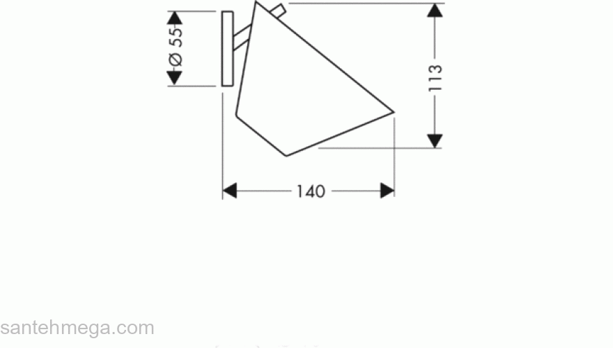 Мыльница AXOR Starck 40833000 для ванной комнаты. Фото