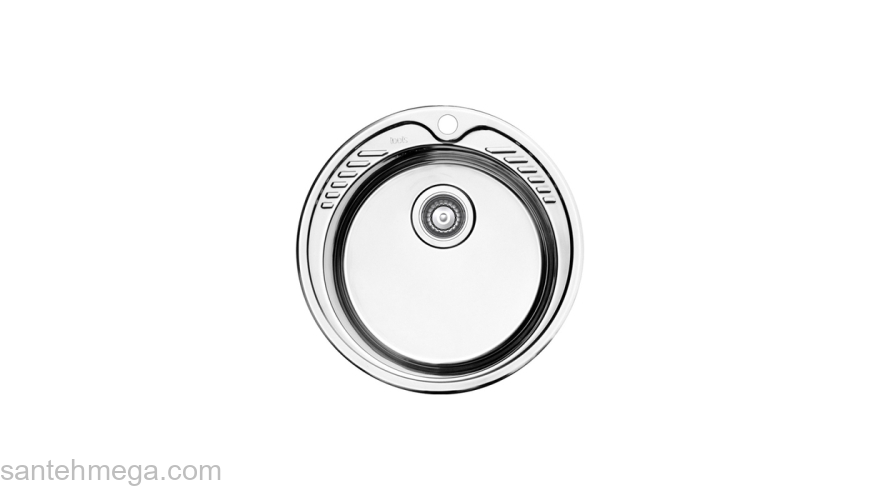 Мойка с сифоном арт. S11UPS0i84 нерж. cталь шелк D490 Suno S IDDIS SUN49S0i77S. Фото