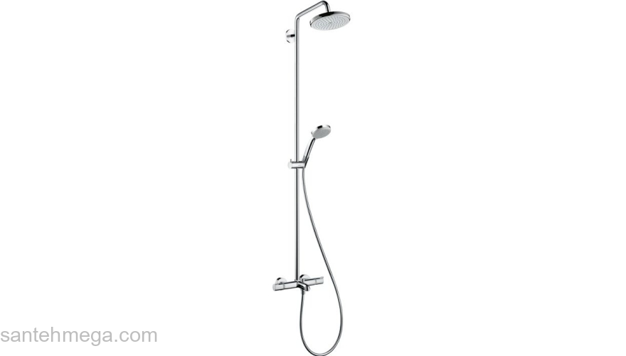 Душевая система Hansgrohe Croma 220 Showerpipe 27223000. Фото