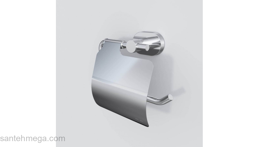 Держатель для туалетной бумаги с крышкой AM.PM Sense A74341400 для ванной комнаты. Фото