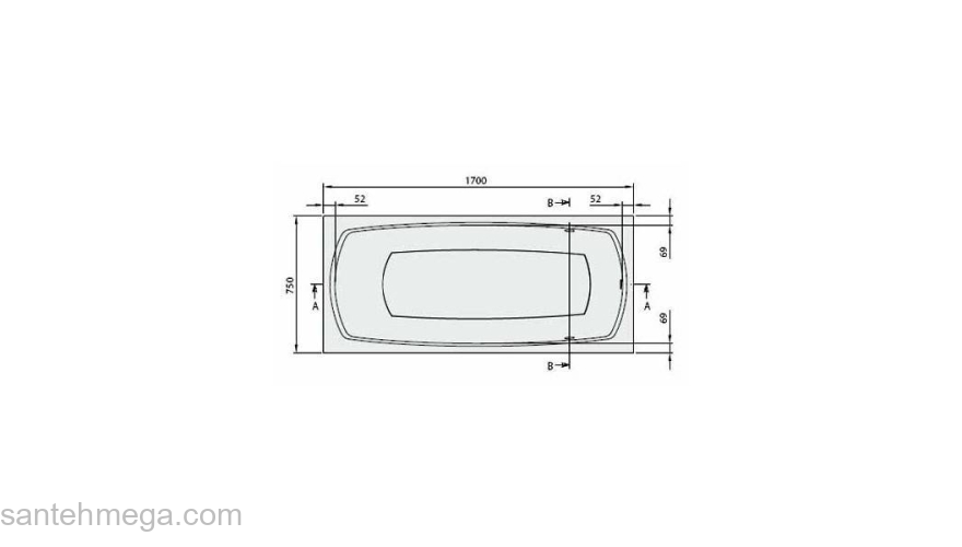 Ванна акриловая VILLEROY & BOCH My Art UBQ170MYA2V-96 Star white. Фото