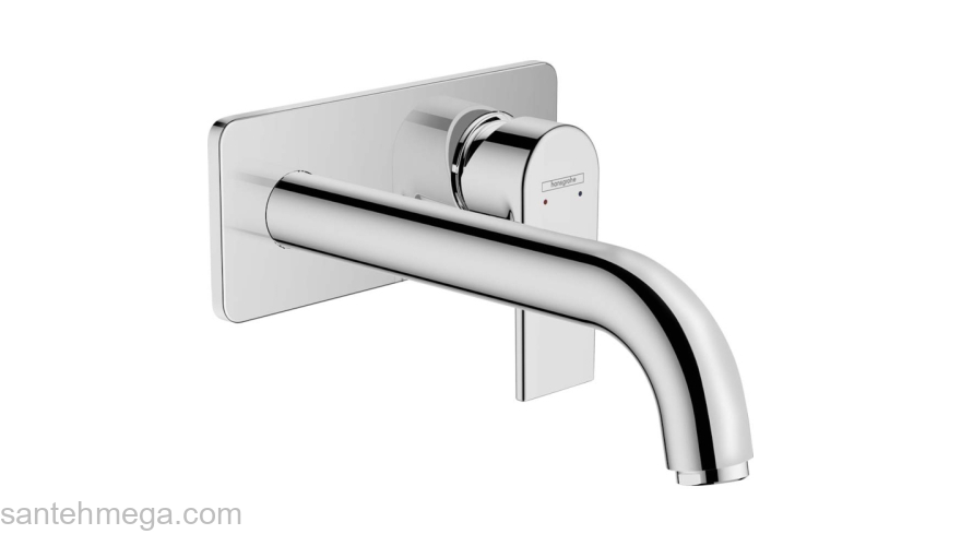 Смеситель для раковины настенный излив 204 см Hansgrohe Vernis Shape 71578000 хром. Фото