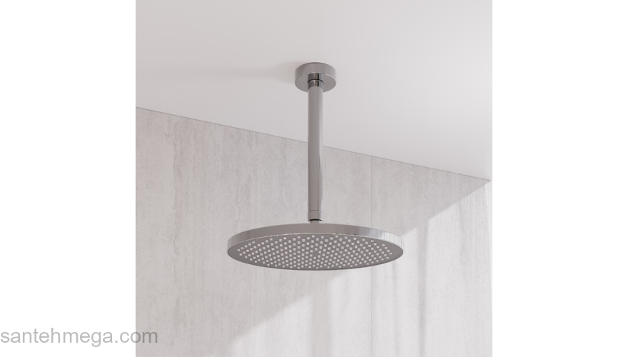 Кронштейн для верхнего душа в потолок круглый хром Optima Home IDDIS OPH20CRi61. Фото