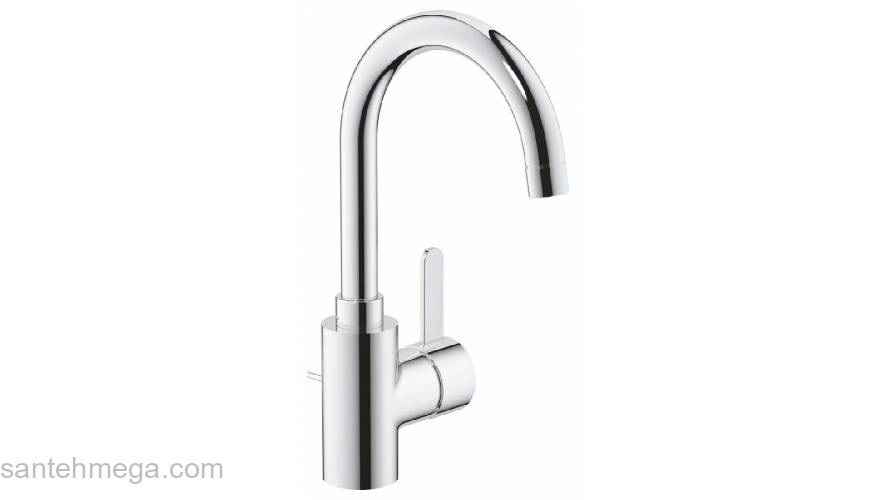 Смеситель однорычажный для раковины GROHE 32830001 Eurosmart Cosmopolitan с высоким изливом, хром. Фото