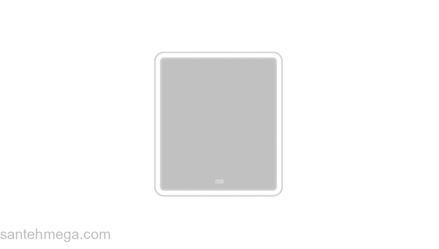 Зеркало с встроенным светильником и кнопочным выключателем BELBAGNO SPC-MAR-600-600-LED-BTN. Фото