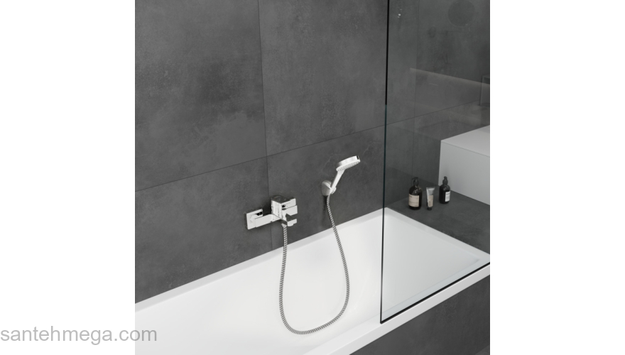 Смеситель для ванны однорычажный Hansgrohe Vernis Shape ВМ 71450000 хром. Фото