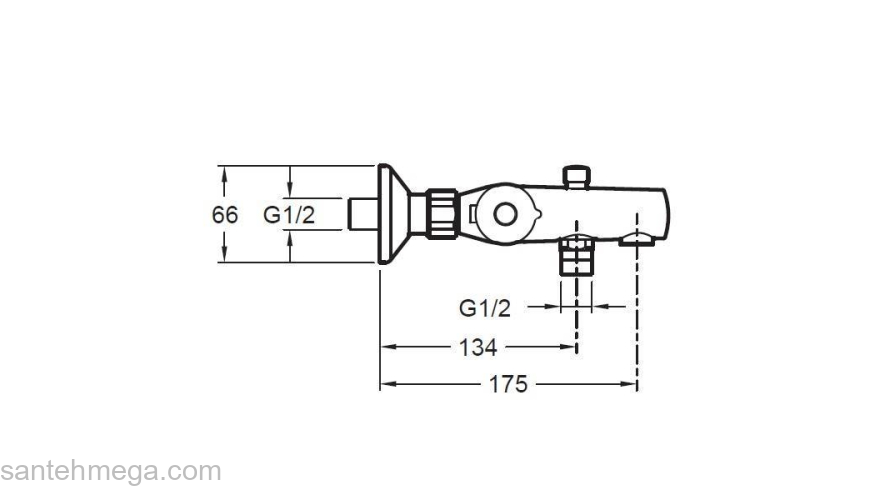 Смеситель для ванны термостатический JACOB DELAFON July E45714-CP. Фото
