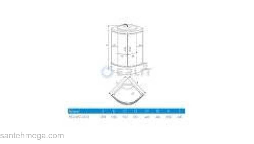 Душевое ограждение ERLIT ER0509T-C3. Фото