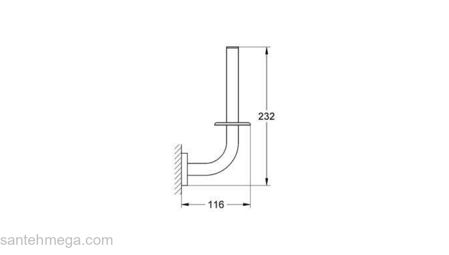 Держатель запасного рулона бумаги GROHE Essentials 40385001 для ванной комнаты. Фото