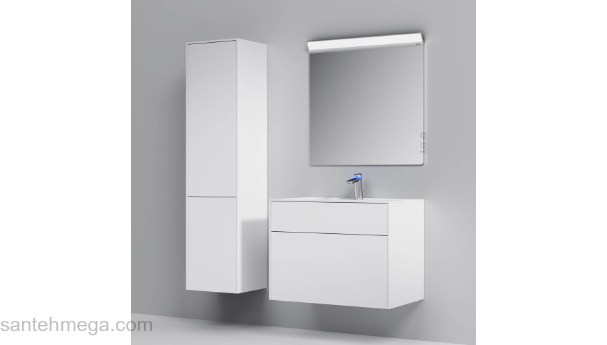 База под раковину подвесная 80 см, 3 ящика, белый матовый AM.PM Inspire 2.0 M50AFHX0803WM. Фото