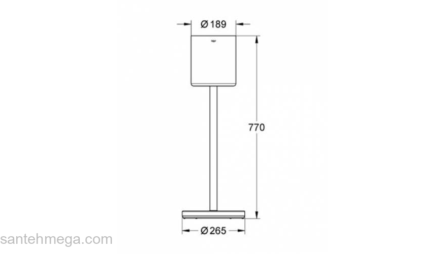 Ведро для шампанского GROHE Ondus 40388000 для ванной комнаты. Фото