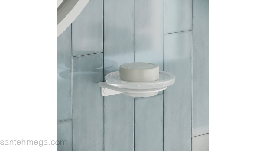 Мыльница нержавеющая сталь,NOA белый матовый IDDIS NOAWTG0i42 для ванной комнаты. Фото