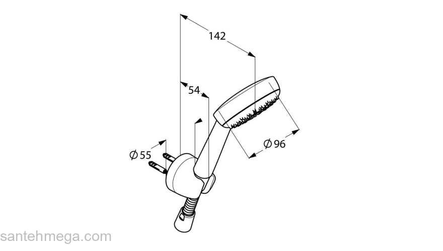Душевой гарнитур KLUDI Logo 6801005-00. Фото