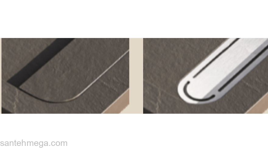 Душевой поддон ACQUABELLA COLLEZZIONI Duo Slate PLATO_DUO_90_SLATE_NEGRO_120x90. Фото