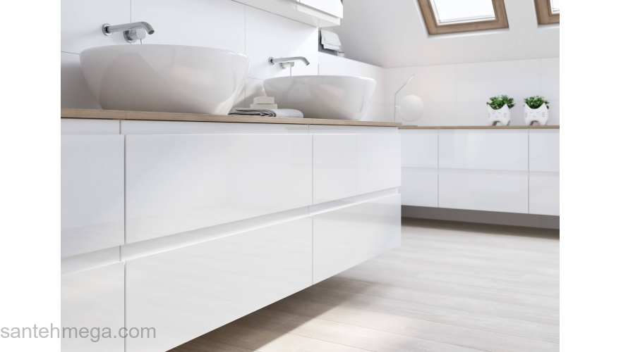 CERSANIT Тумба под раковину MODUO SLIM 80 SZ-MOD-MO80Sl/Wh. Фото