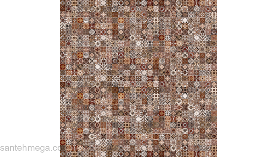 CERSANIT 16107 Керамический гранит Hammam 420х420 коричневый. Фото