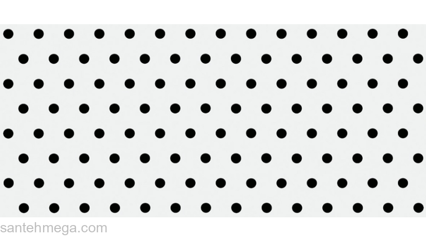 CERSANIT EV2G441 Вставка Evolution 200х440 черно-белый точки