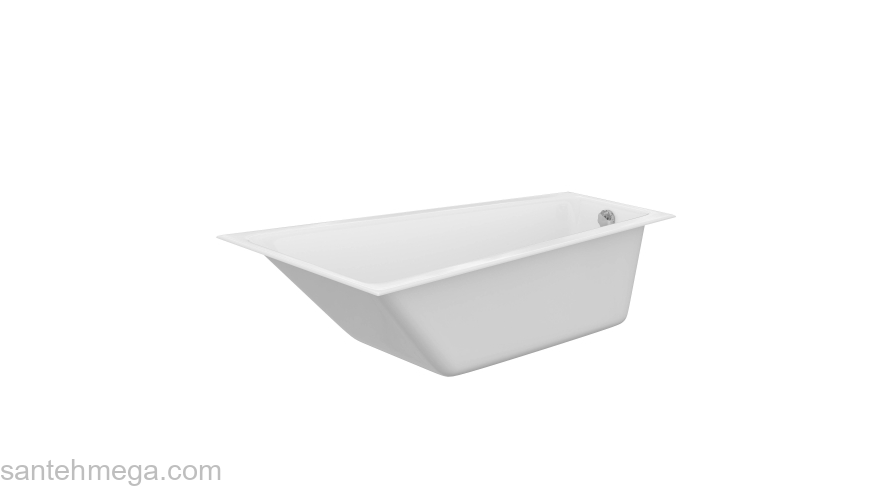 CERSANIT Акриловая ванна CREA 160 правая WA-CREA*160-R. Фото