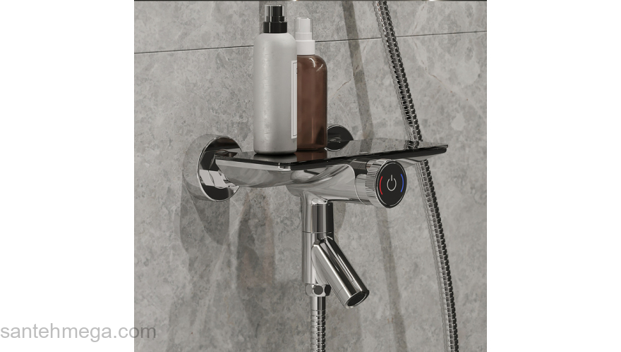 Смеситель для ванны с управлением Push Control Shelfy IDDIS SHESBBTi02WA. Фото