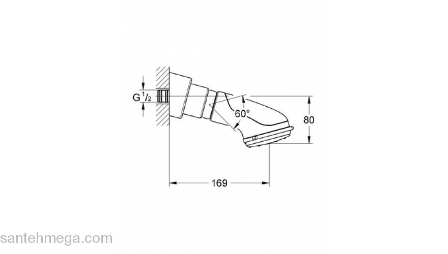 Верхний душ GROHE Relexa Plus Dual 28189000. Фото