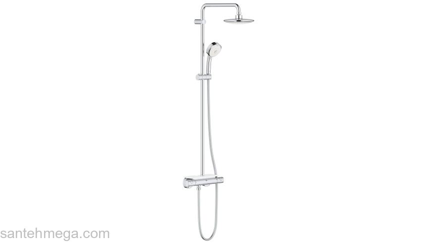 GROHE 26249000 Euphoria 190 Душевая система с термостатом для душа с полочкой. Фото