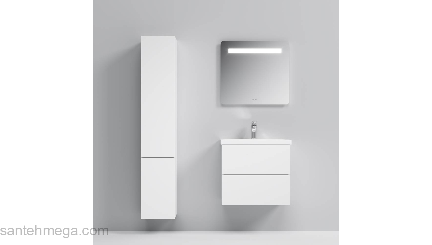 База под раковину подвесная 60 см, 2 ящика, белый глянец AM.PM Gem M90FHX06022WG. Фото