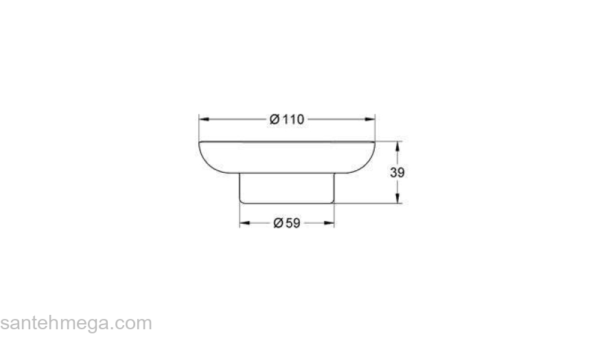 Мыльница GROHE Essentials 40368001 для ванной комнаты. Фото