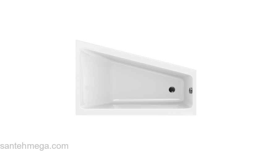 CERSANIT Акриловая ванна CREA 160 правая WA-CREA*160-R. Фото