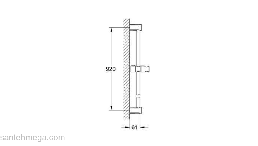 Душевая штанга GROHE Tempesta Cosmo 27522000. Фото