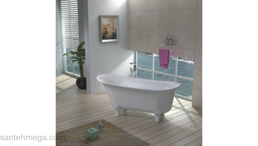 Ванна из литьевого мрамора NS BATH NSB-16680. Фото