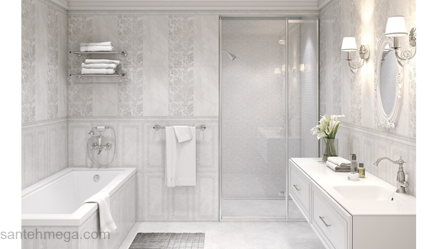 CERSANIT DAL522D-60 Плитка облицовочная Dallas 298х598 светло-серый рельеф. Фото