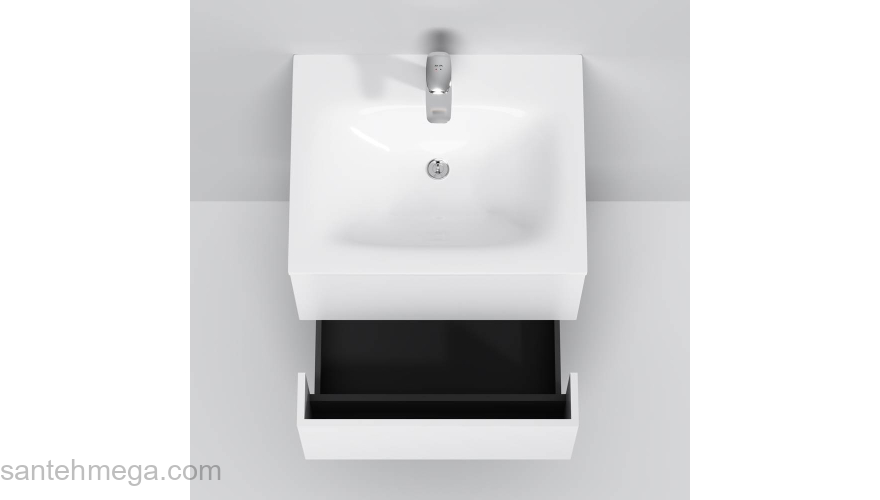 База под раковину подвесная 60 см, белый глянец AM.PM Spirit 2.0 M70AFHX0602WG. Фото