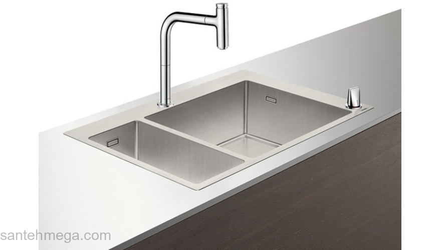 Кухонная мойка с встроенным смесителем Hansgrohe C71-F655-09 75x50 43206000. Фото