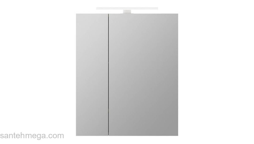 Шкаф-зеркало 50 см двухдверный Mirro IDDIS MIR5002i99. Фото