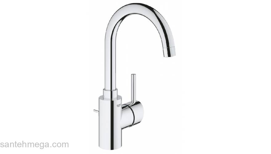 Смеситель однорычажный для раковины GROHE 32629002 Concetto с высоким изливом, хром. Фото