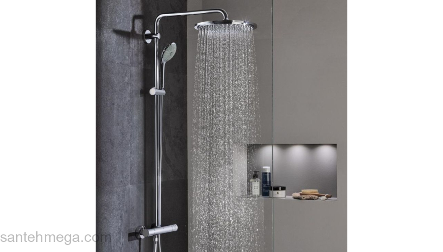 Душевая система Hansgrohe Croma 220 Showerpipe 27223000. Фото