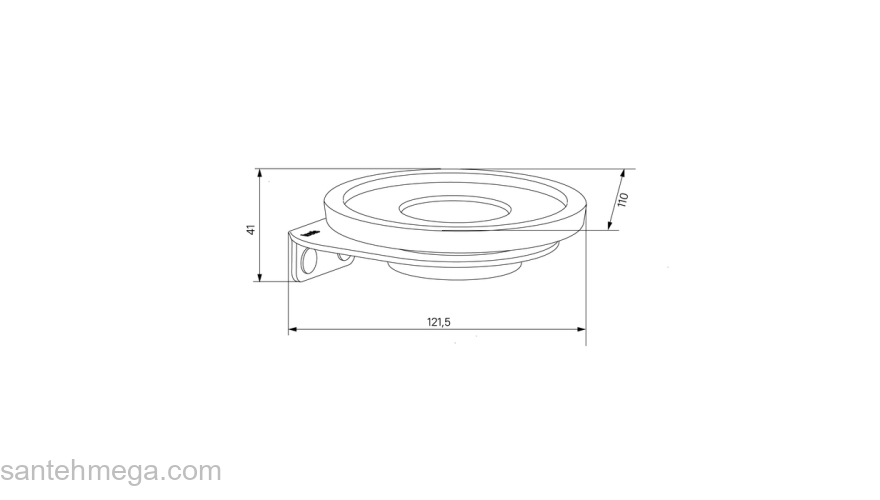 Мыльница нержавеющая сталь,NOА черный матовый IDDIS,NOABLG0i42 для ванной комнаты. Фото