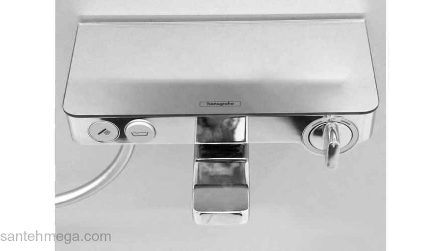 Термостат Hansgrohe Ecostat Select Push белый/хром 13151400. Фото