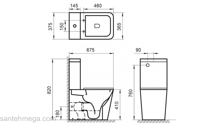 Чаша унитаза напольного безободкового BELBAGNO Ardente-R BB02093CPR. Фото