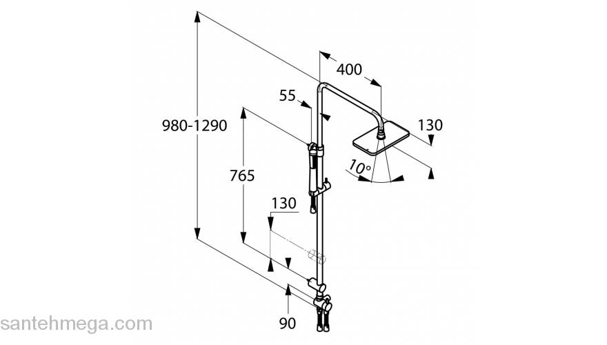 Душевая система KLUDI A-Qa 4919105-00. Фото